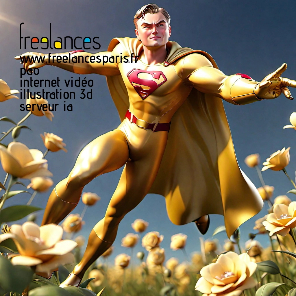 Pao mise en page internet vidéo illustration 3d serveur IA générative AI freelance paris studio de création magazines cayq1tt0